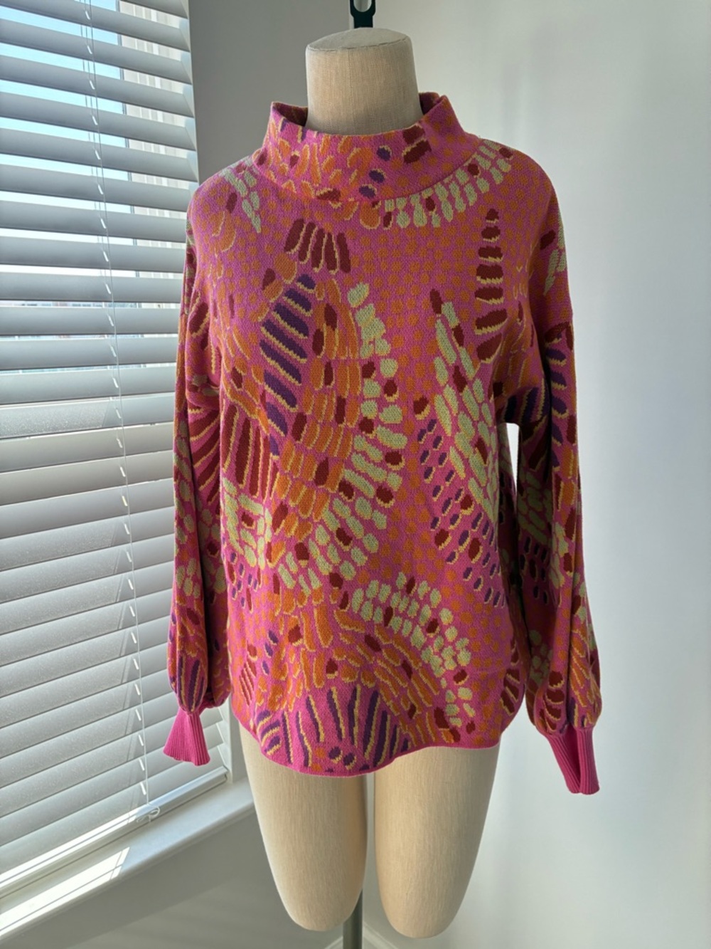 Fate Women's Know It All Abstract Multi-Colored Sweater